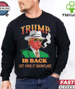 Official Donald Trump Won Is Back Get Over It Snowflake Election Shirt 2 Official Donald Trump Won Is Back Get Over It Snowflake Election Shirt