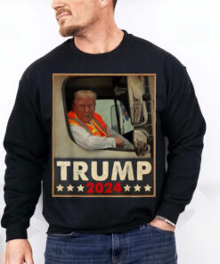 Official Donald Trump in garbage truck truck Team garbage truck For Trump 2024 T Shirt