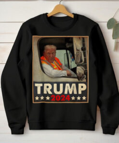 Official Donald Trump in garbage truck truck Team garbage truck For Trump 2024 T Shirt