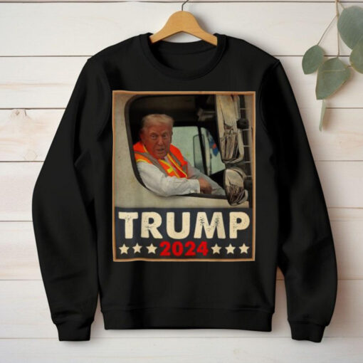 Official Donald Trump in garbage truck truck Team garbage truck For Trump 2024 T Shirt