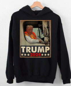 Official Donald Trump in garbage truck truck Team garbage truck For Trump 2024 T Shirt
