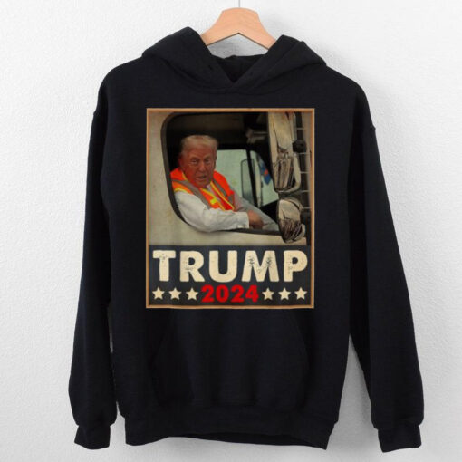Official Donald Trump in garbage truck truck Team garbage truck For Trump 2024 T Shirt
