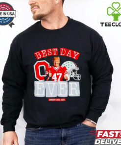 Official Donald Trump x Ohio State Buckeyes 2025 CFP National Champions best day ever shirt