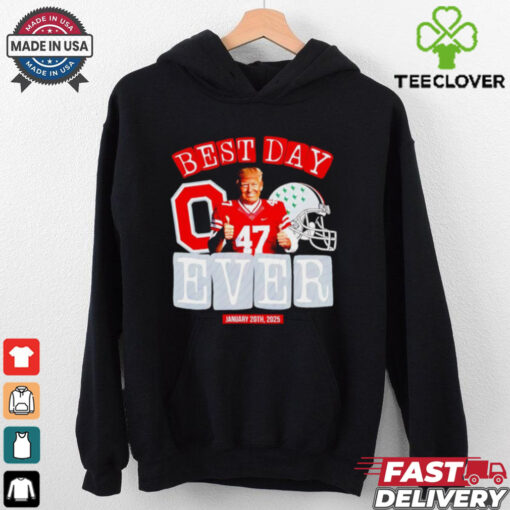 Official Donald Trump x Ohio State Buckeyes 2025 CFP National Champions best day ever shirt