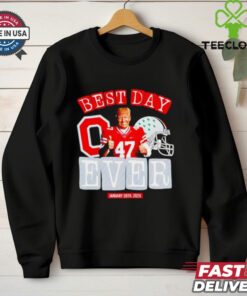 Official Donald Trump x Ohio State Buckeyes 2025 CFP National Champions best day ever shirt