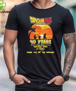 Official Dragon Ball 40 Years 1984 2024 Toriyama Akira Thank You For The Memories Signature T Shirt