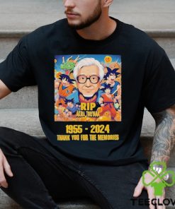 Official Dragon Ball Z Rip Akira Toriyama 1955 2024 Thank You for the memories T Shirt