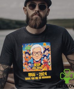 Official Dragon Ball Z Rip Akira Toriyama 1955 2024 Thank You for the memories T Shirt