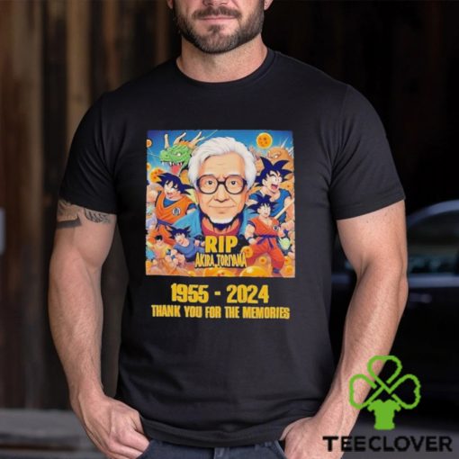 Official Dragon Ball Z Rip Akira Toriyama 1955 2024 Thank You for the memories T Shirt