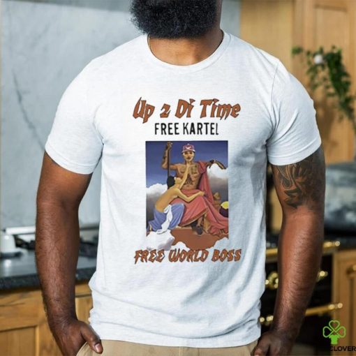 Official Drake Free Vybz Kartel free world boss photo T Shirt