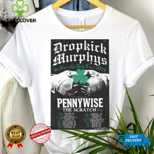 Official Dropkick Murphys St Patrick Day Tour 2024 Poster Shirt