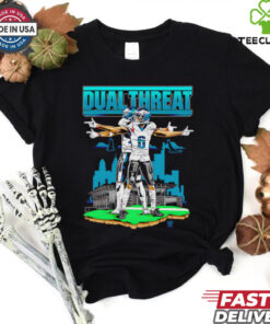 Official Dual Threat Philadelphia Eagles Shirt with a dynamic design representing the team’s strength and versatility, perfect for Eagles fans.