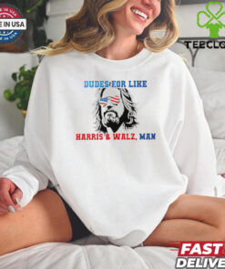 Official Dudes for like Harris Walz man paint shirt