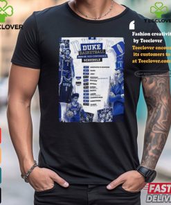 Official Duke Blue Devils Basketball 2024 25 Non Confrecence Schedule List Poster shirt