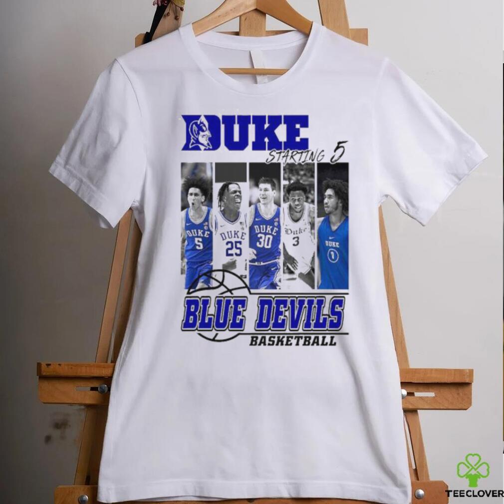 Official Duke Blue Devils Basketball Starting 5 hoodie, sweater, longsleeve, shirt v-neck, t-shirt