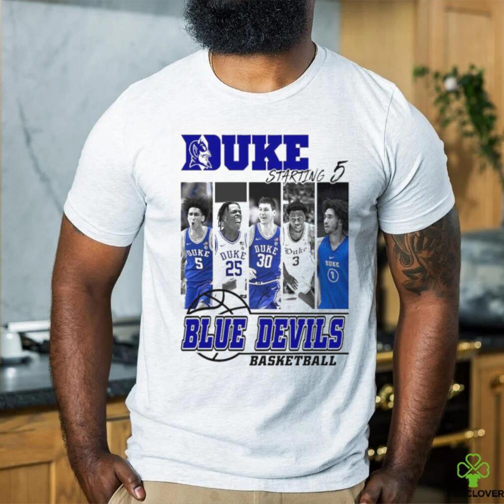 Official Duke Blue Devils Basketball Starting 5 shirt Official Duke Blue Devils Basketball Starting 5 shirt