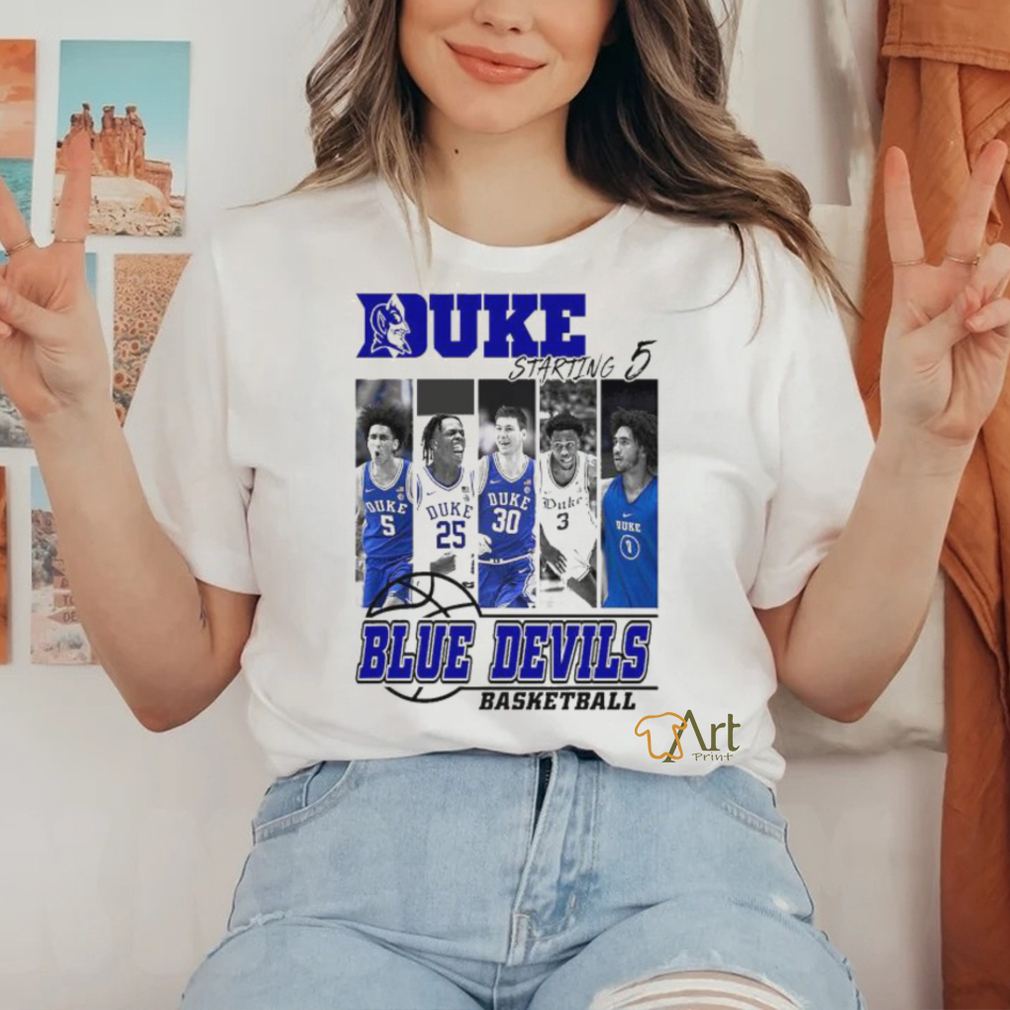 Official Duke Blue Devils Basketball Starting 5 shirt Official Duke Blue Devils Basketball Starting 5 shirt