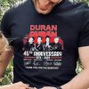 Official Duran Duran 45th Anniversary 1978 – 2023 Thank You For The Memories T Shirt