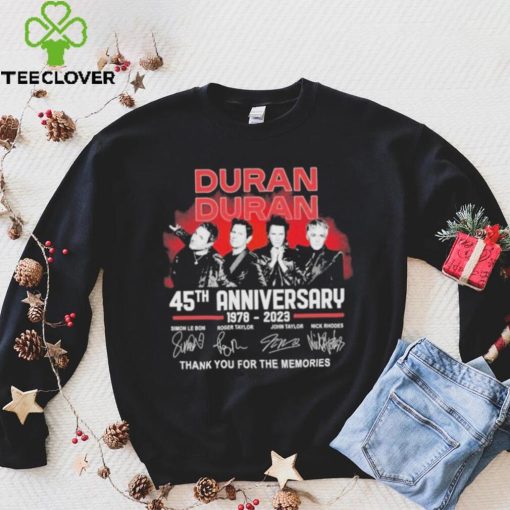 Official Duran Duran 45th Anniversary 1978 – 2023 Thank You For The Memories T Shirt