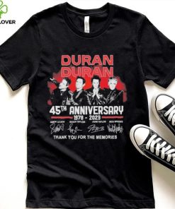 Official Duran Duran 45th Anniversary 1978 – 2023 Thank You For The Memories T Shirt