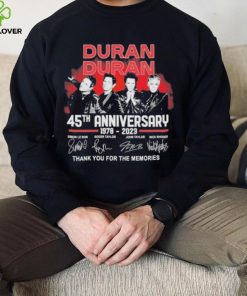 Official Duran Duran 45th Anniversary 1978 – 2023 Thank You For The Memories T Shirt