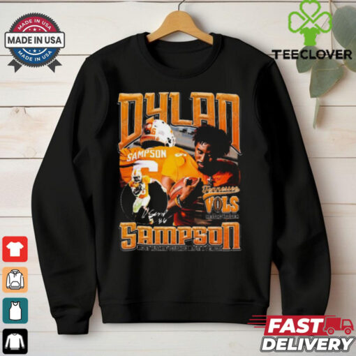 Official Dylan Sampson Tennessee Vols Record Holder Most Rushing Touchdowns In A Season Vintage Icon Signature t shirt