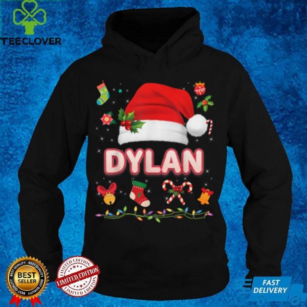 Official Dylan Santa Claus Hat Family Merry Christmas Xmas Costume T Shirt