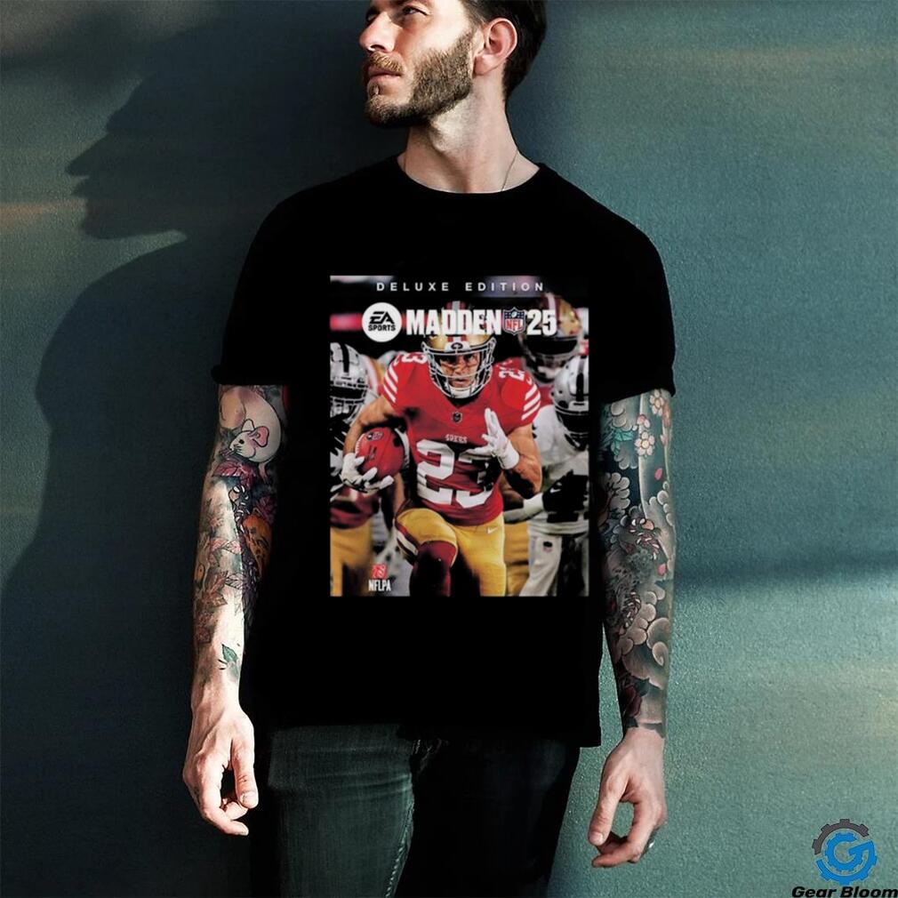 Official EA Sports Madden NFL 25 Deluxe Edition Cover Athlete Christian McCaffrey From 49Ers Classic T Shirt Official EA Sports Madden NFL 25 Deluxe Edition Cover Athlete Christian McCaffrey From 49Ers Classic T Shirt