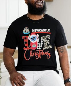 Official EPL Newcastle United Stitch Love Christmas T Shirt 1 Official EPL Newcastle United Stitch Love Christmas T Shirt