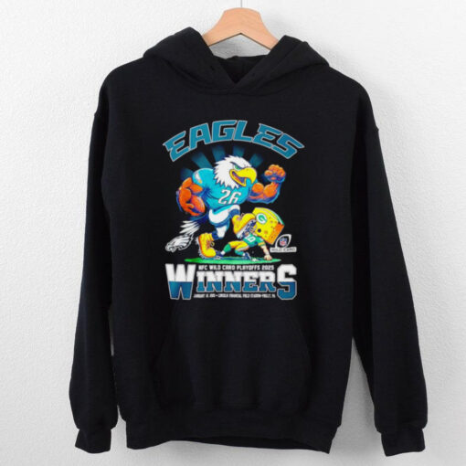 Official Eagles 2025 NFC Wild Card Playoffs Winners mascot shirt