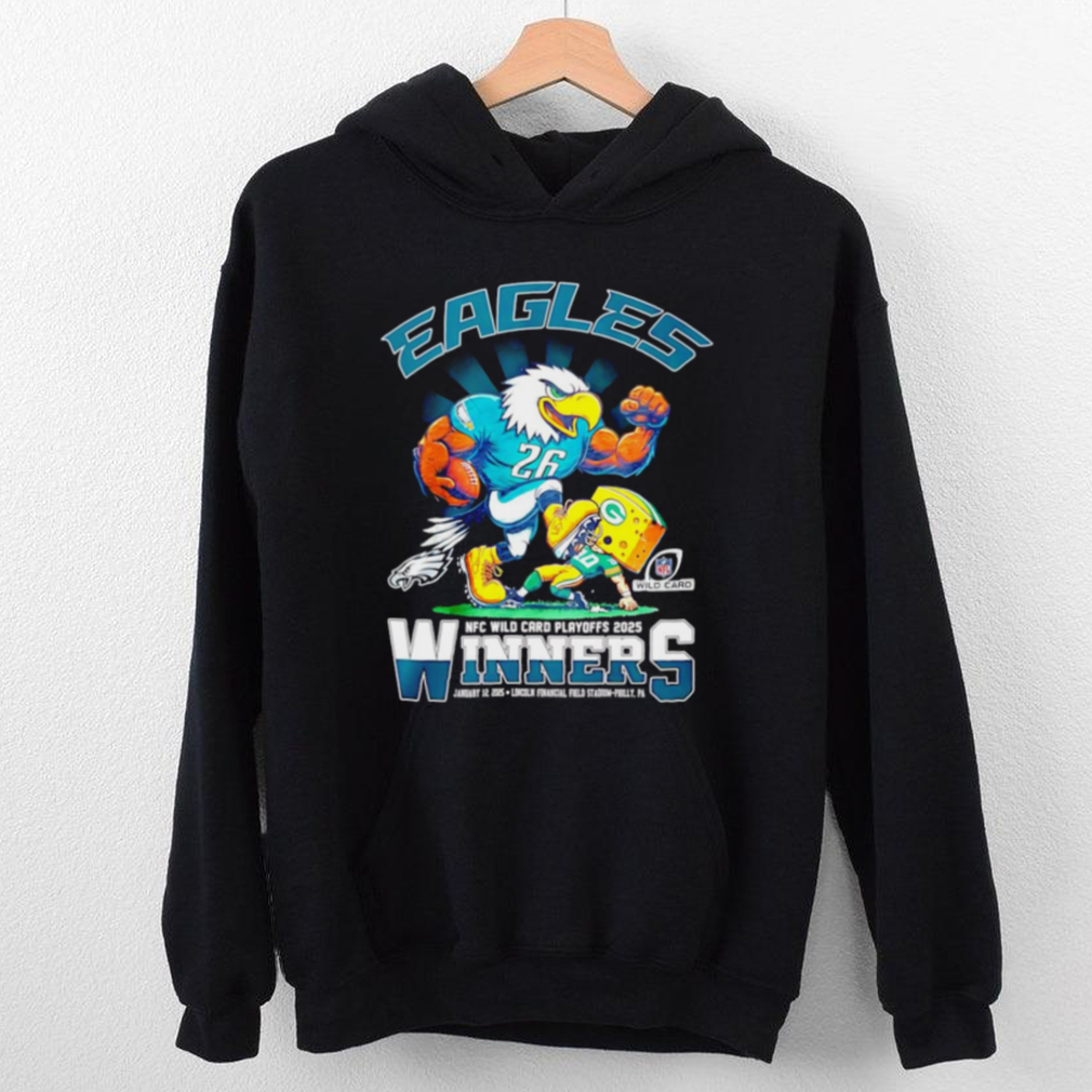 Official Eagles 2025 NFC Wild Card Playoffs Winners mascot shirt Official Eagles 2025 NFC Wild Card Playoffs Winners mascot shirt