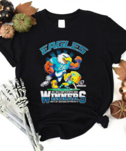 Official Eagles 2025 NFC Wild Card Playoffs Winners mascot shirt