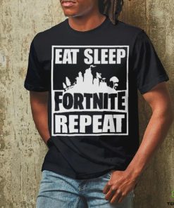 Official Eat Sleep Fortnite Repeat T Shirt