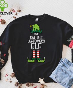 Official Eat The Leftovers Elf Xmas PJs Christmas Pajamas For Family T Shirt Hoodie, Sweat