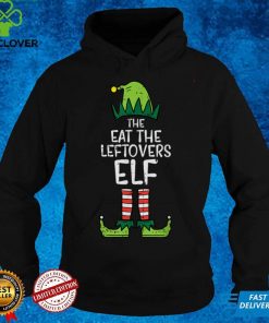 Official Eat The Leftovers Elf Xmas PJs Christmas Pajamas For Family T Shirt Hoodie, Sweat