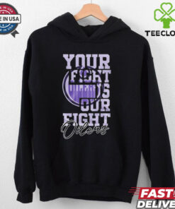 Official Edmonton Oilers Hockey Fights Cancer Your Fight is Our Fight Shirt