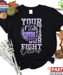 Official Edmonton Oilers Hockey Fights Cancer Your Fight is Our Fight Shirt