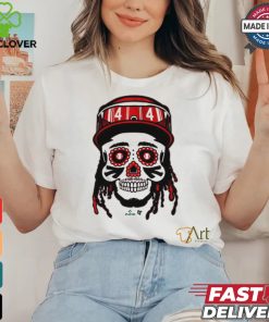 Official Elly De La Cruz Sugar Skull Cincinnati Reds t shirt 3 Official Elly De La Cruz Sugar Skull Cincinnati Reds t shirt
