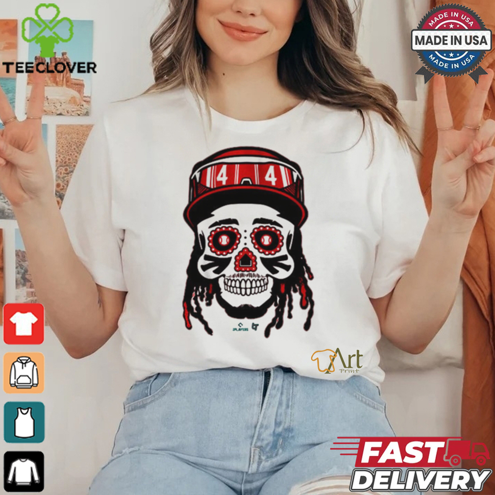 Official Elly De La Cruz Sugar Skull Cincinnati Reds t shirt Official Elly De La Cruz Sugar Skull Cincinnati Reds t shirt
