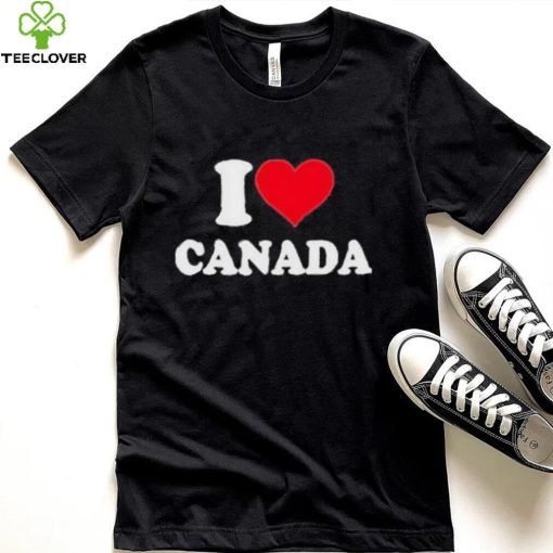 Official Elon Musk Wears I Love Canada Shirt