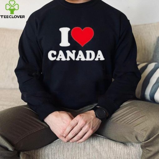 Official Elon Musk Wears I Love Canada Shirt