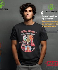 Official Elvis Presley 70th Anniversary Collection Signature T Shirt