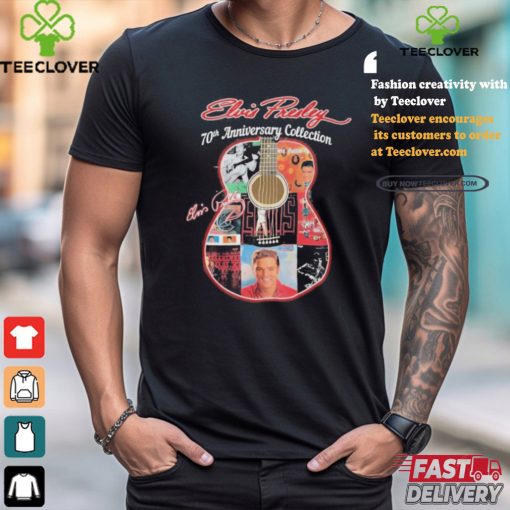 Official Elvis Presley 70th Anniversary Collection Signature T Shirt
