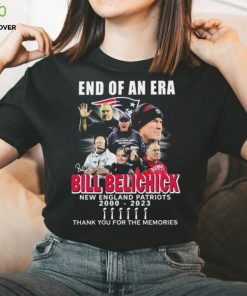 Official End Of An Era Thank You Coach Bill Belichick 2000 2023 Of New England Patriots Signatures Shirt