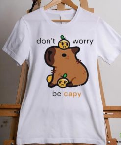 Official Eveoart Don’t Worry Be Capy painting t hoodie, sweater, longsleeve, shirt v-neck, t-shirt