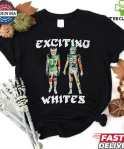 Official Exciting Whites Reed Blankenship and Cooper DeJean Philadelphia Football T shirt
