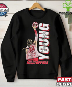 Official Faith Young Hilltoppers WKU Volleyball Illustrated Signature Graphic t shirt