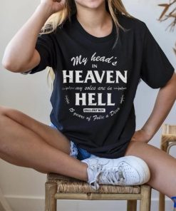 Official Fall out boy merch my head’s in heaven my soles are in hell Shirt