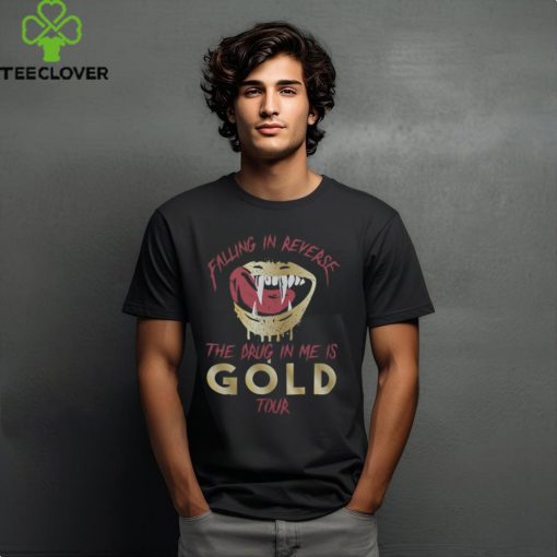 Official Falling In Reverse Gold Tee Shirt