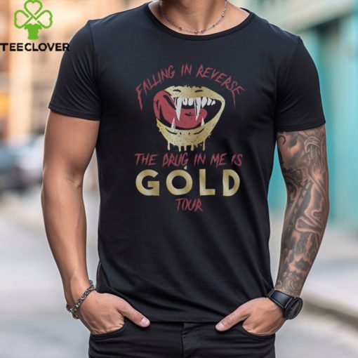 Official Falling In Reverse Gold Tee Shirt